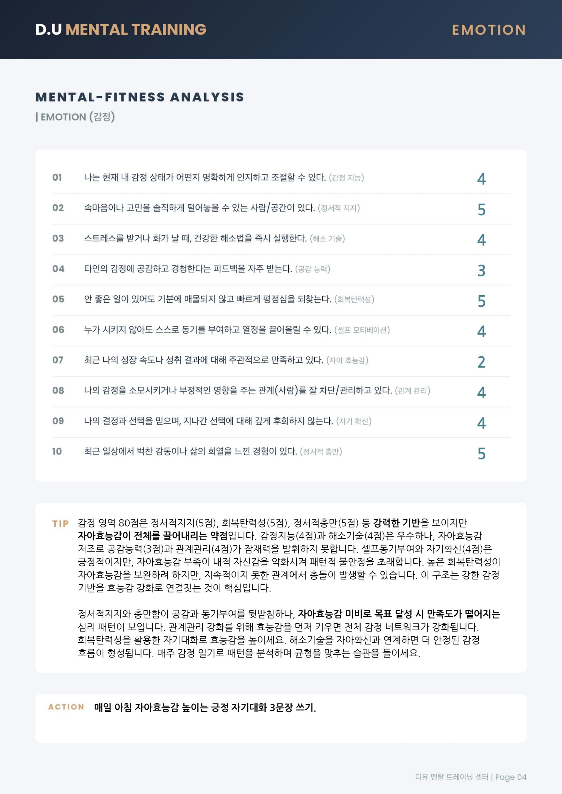 디유 밸런스 체크 결과지 4