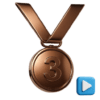 VOD 시청 동메달 배지 아이콘