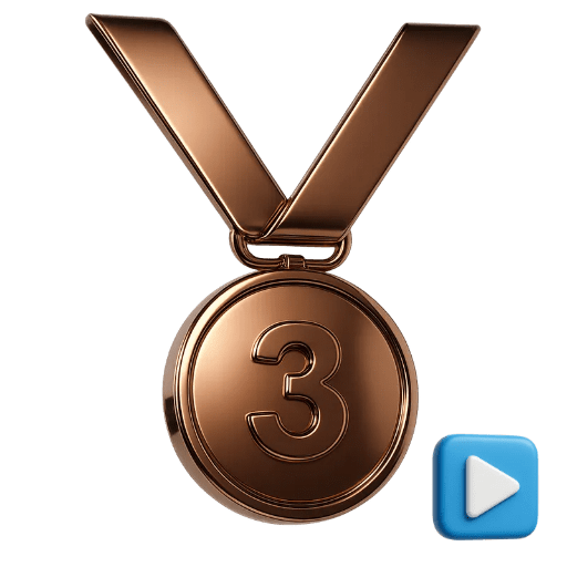 VOD 시청 동메달 배지 아이콘