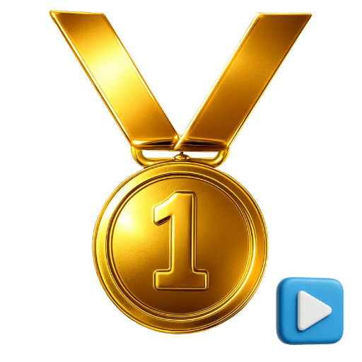 VOD 시청 금메달 배지 아이콘