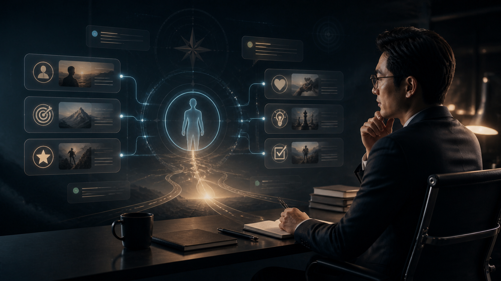 개인의 경험과 목표 데이터를 AI 성장 파트너와 연결하는 AI 스케일업 대표 이미지