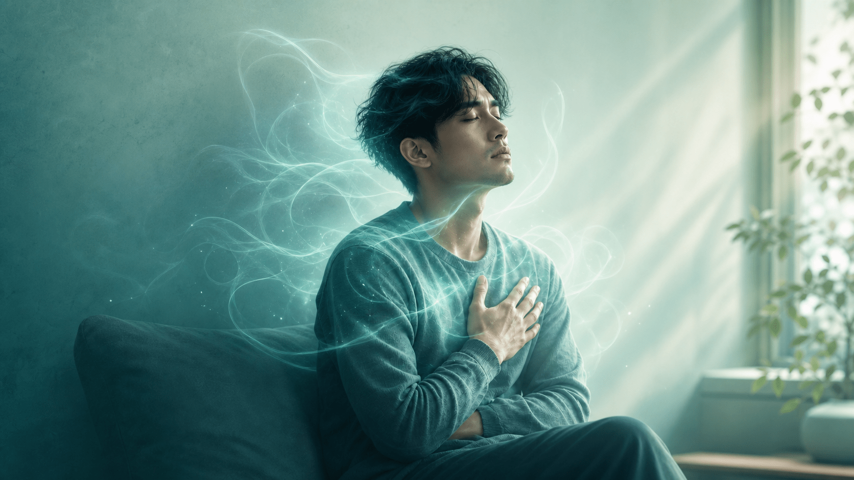 감정을 억누르지 않고 읽어내는 감정 관리와 관계 에너지 회복을 상징하는 이미지